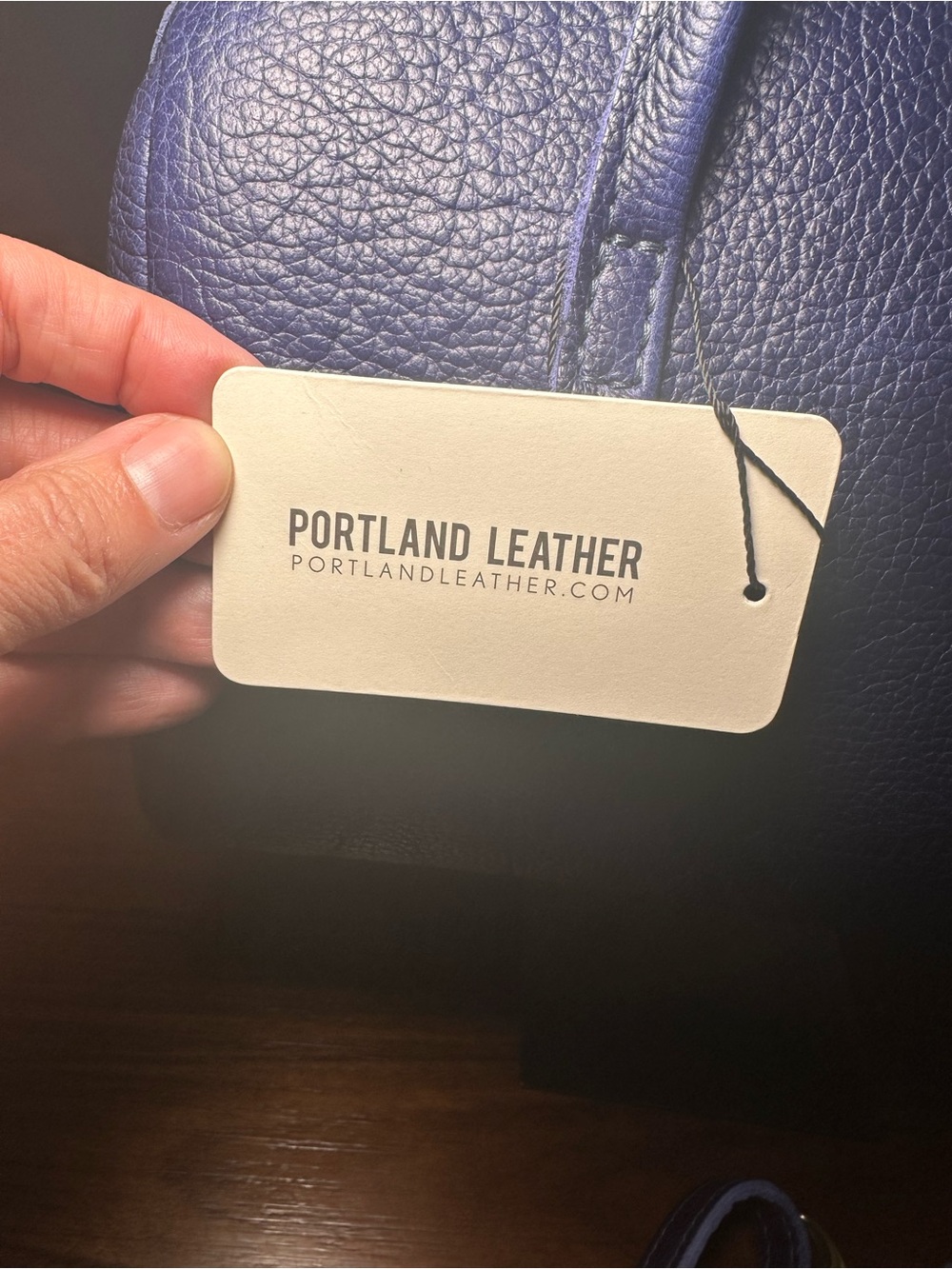Portland Leather Sloan Doctor Bag “Oversized” Blue Pebbled Leather Satchel NWT - Picture 2 of 15